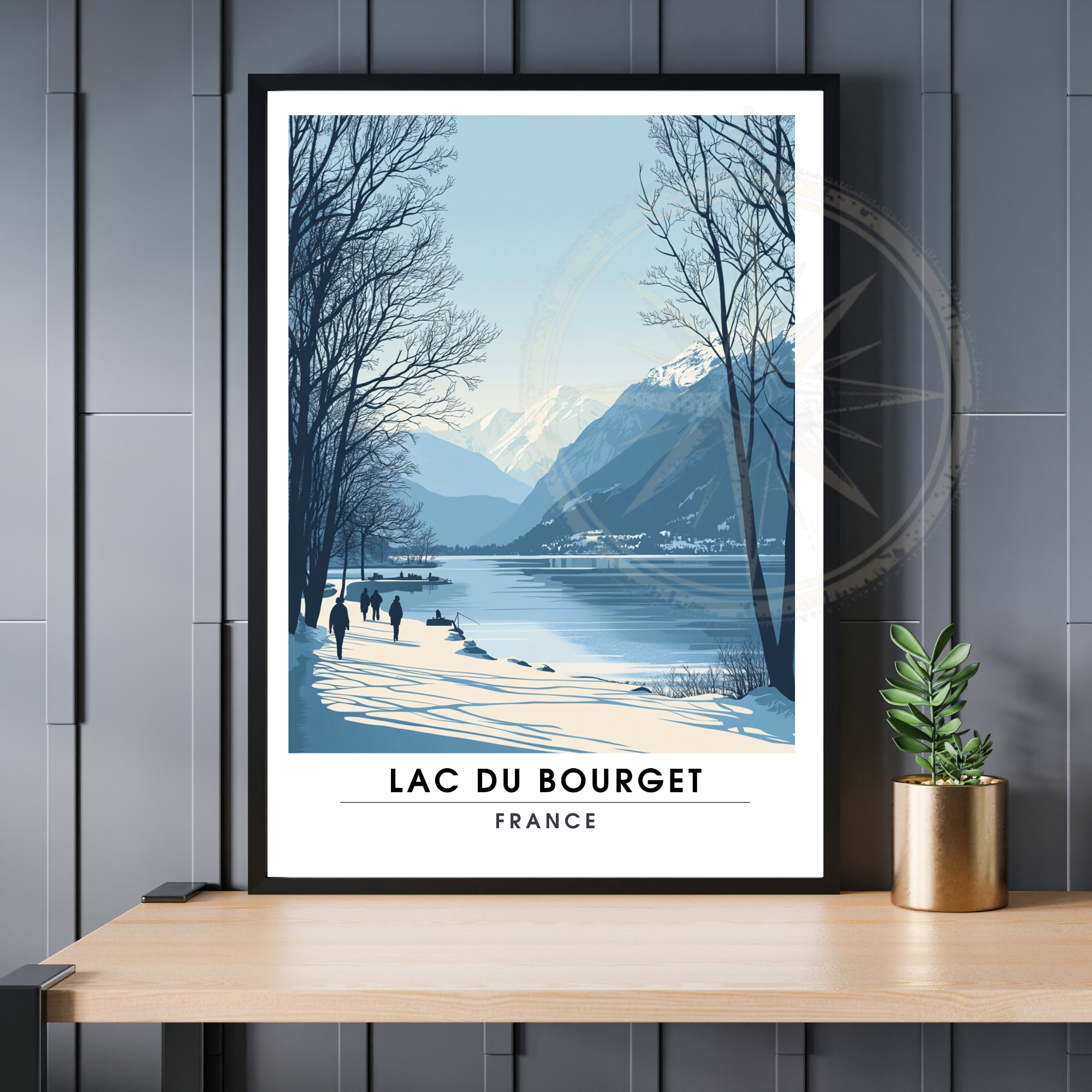 Affiche Lac du Bourget | Impression France  |  Affiche France-0