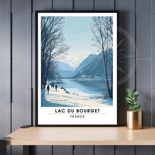 Affiche Lac du Bourget | Impression France  |  Affiche France-0