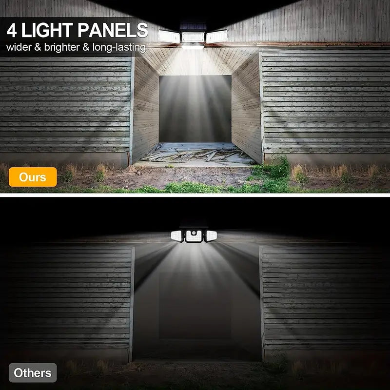 1pc Solar Garden Light Outdoor - 270 LEDs Solar Wall Light with Motion Sensor
