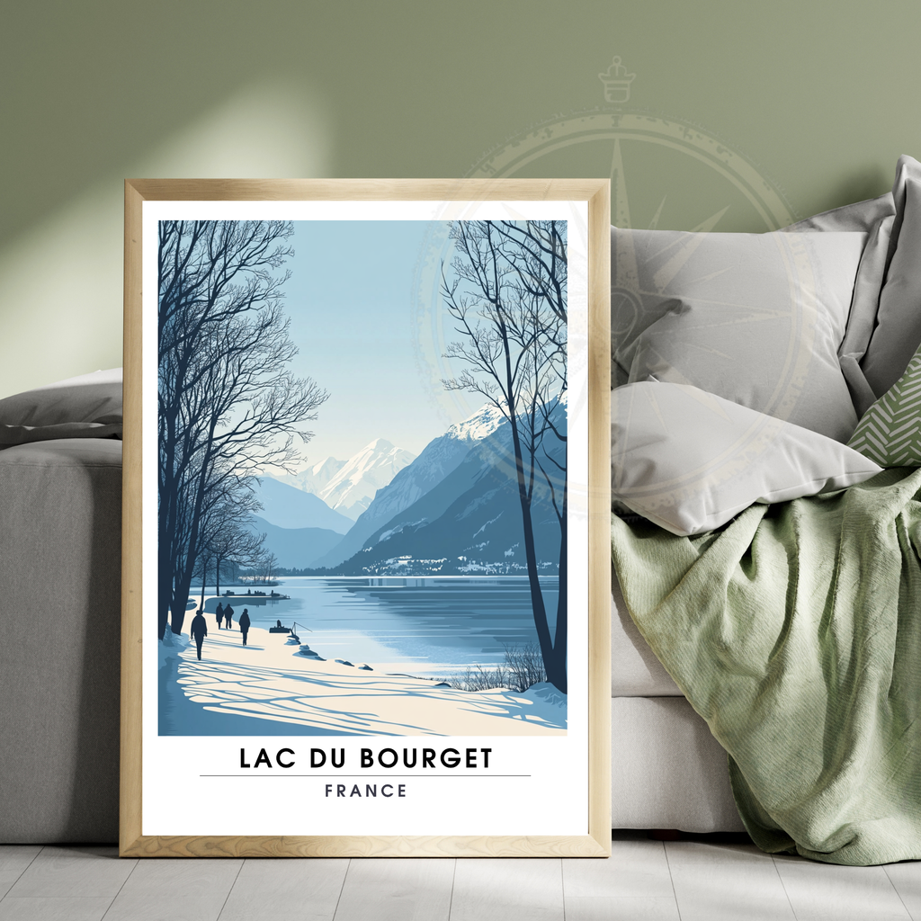 Affiche Lac du Bourget | Impression France  |  Affiche France-4
