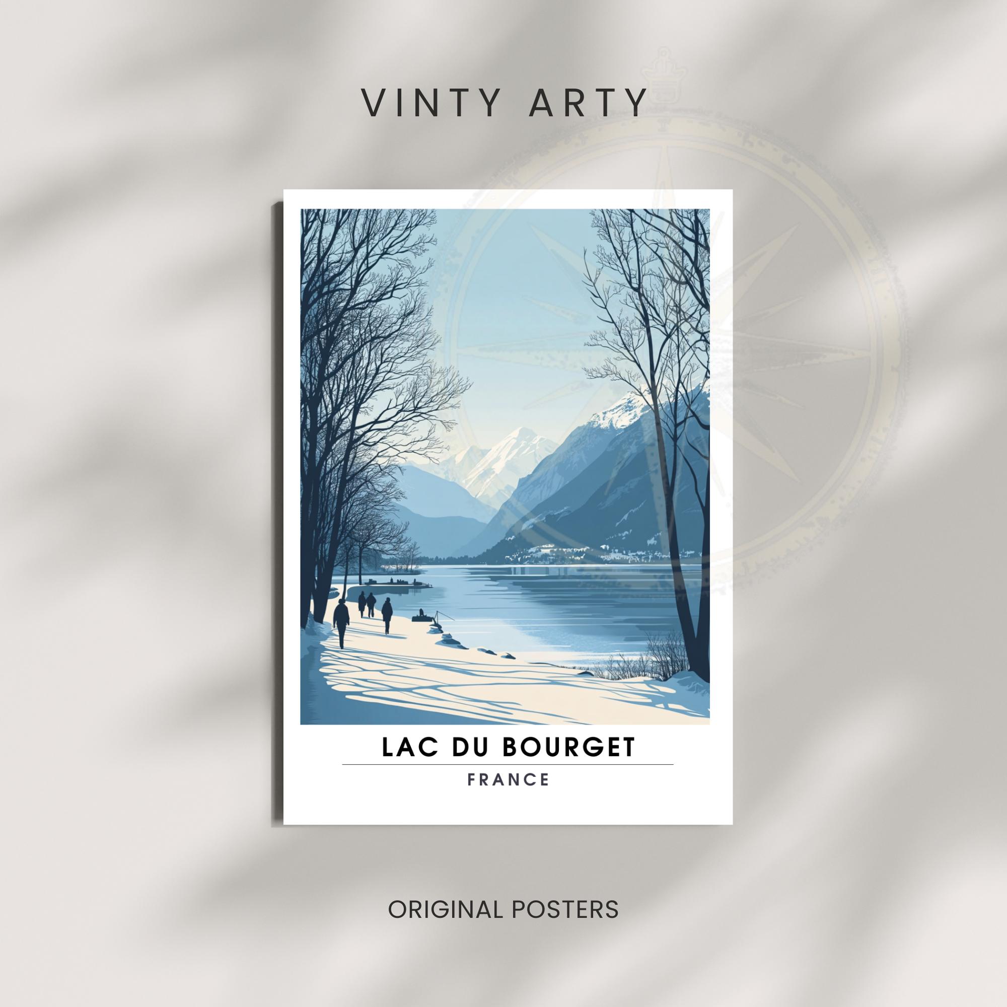Affiche Lac du Bourget | Impression France  |  Affiche France-2