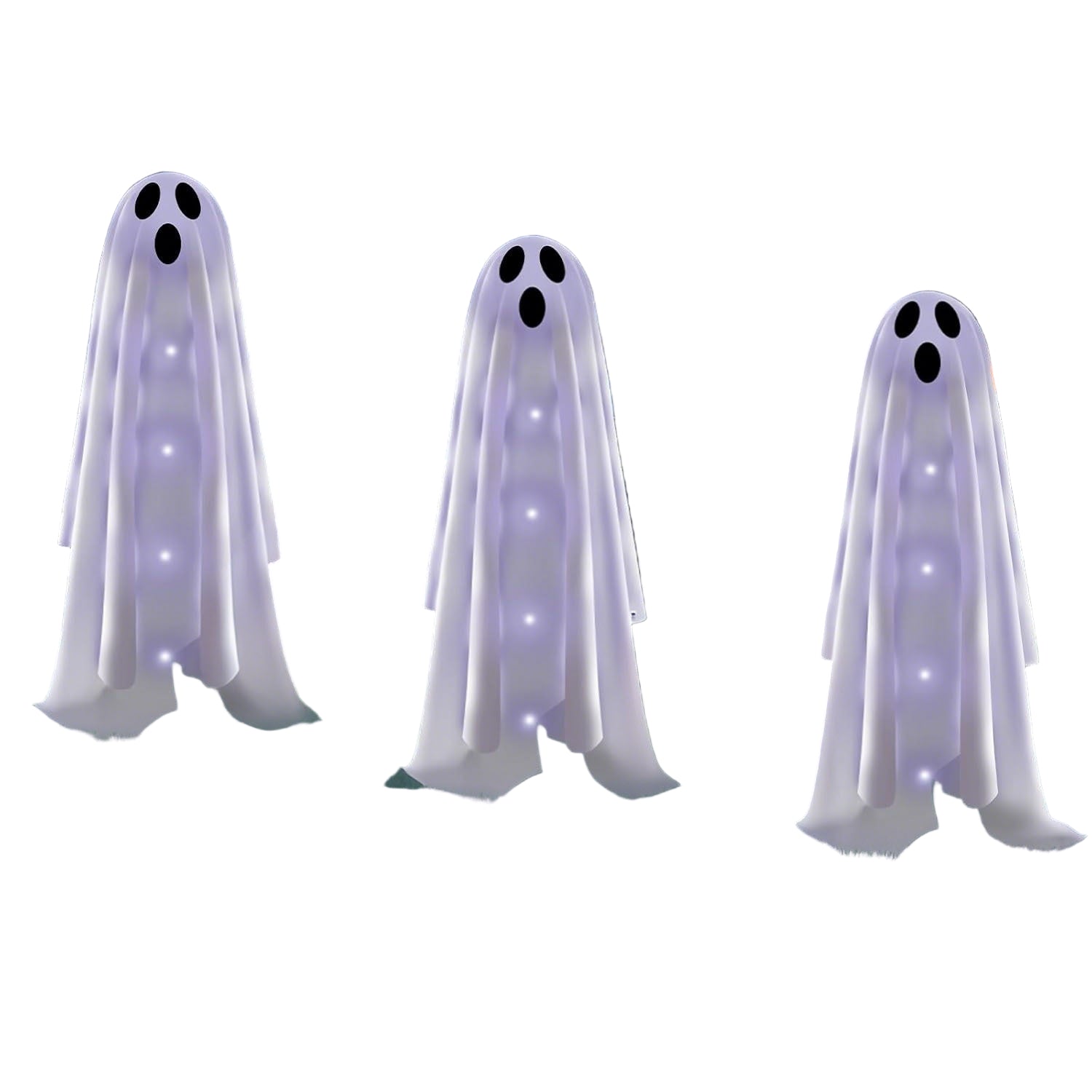 NNETM Halloween Ghost Solar Garden Lights (3pcs)
