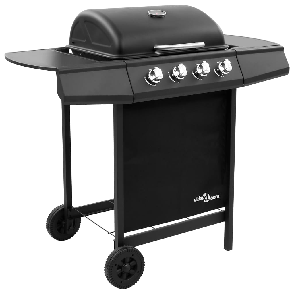 Vidaxl Gas Barbecue Grill with 4 Burners Black