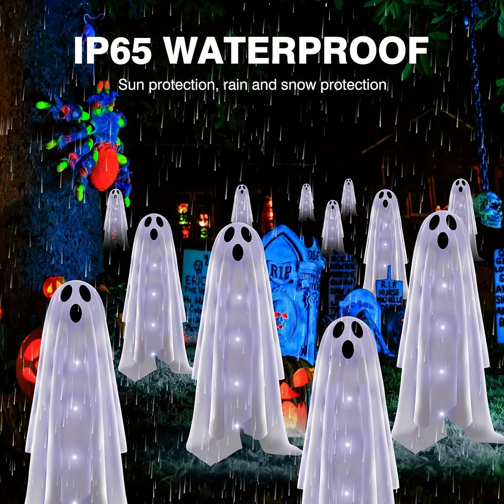 NNETM Halloween Ghost Solar Garden Lights (3pcs)