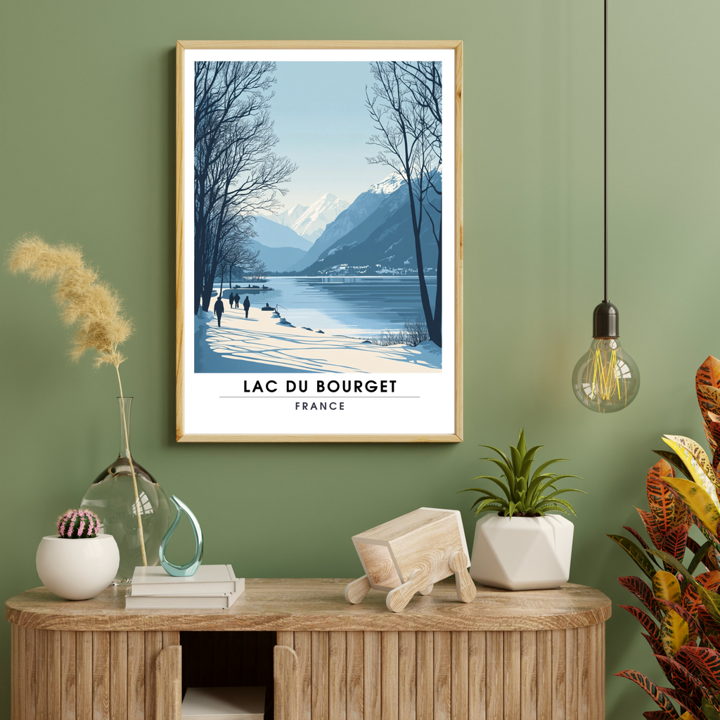 Affiche Lac du Bourget | Impression France  |  Affiche France-3