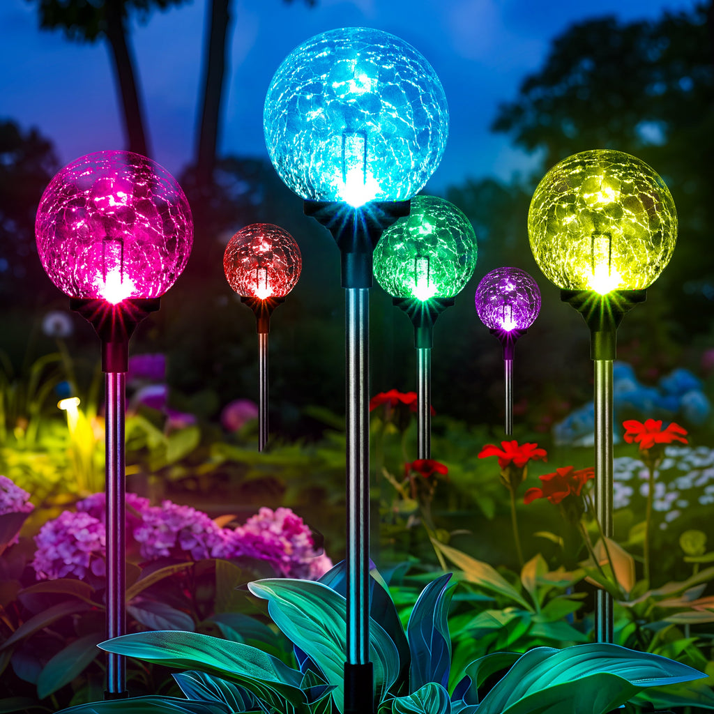 GIGALUMI Solar Garden Lights Outdoor Decorative Waterproof-1