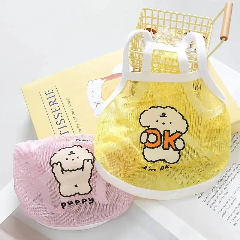 Cute Dog Mesh Tank Top for Spring Summer-3