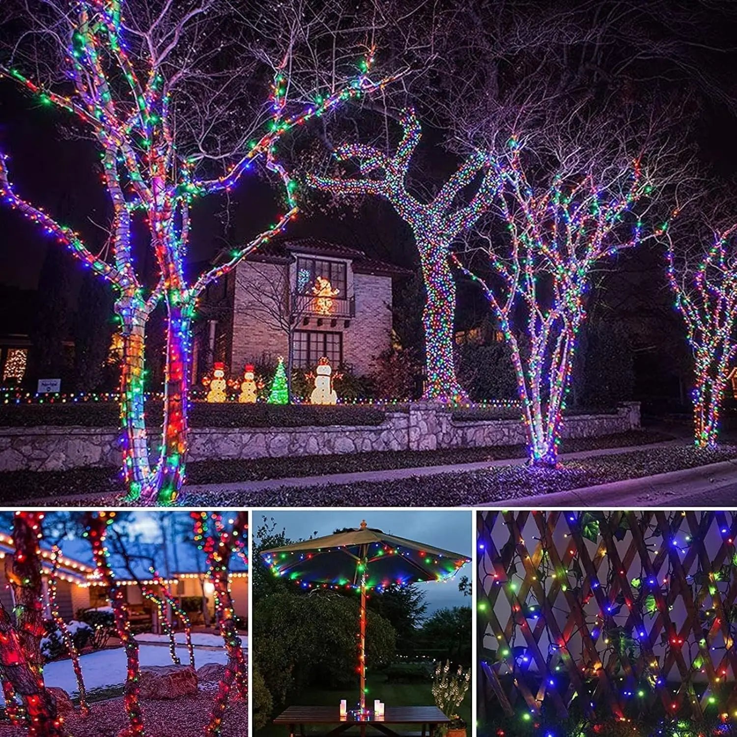 LED Solar String Lights 30LED 8 Modes Waterproof