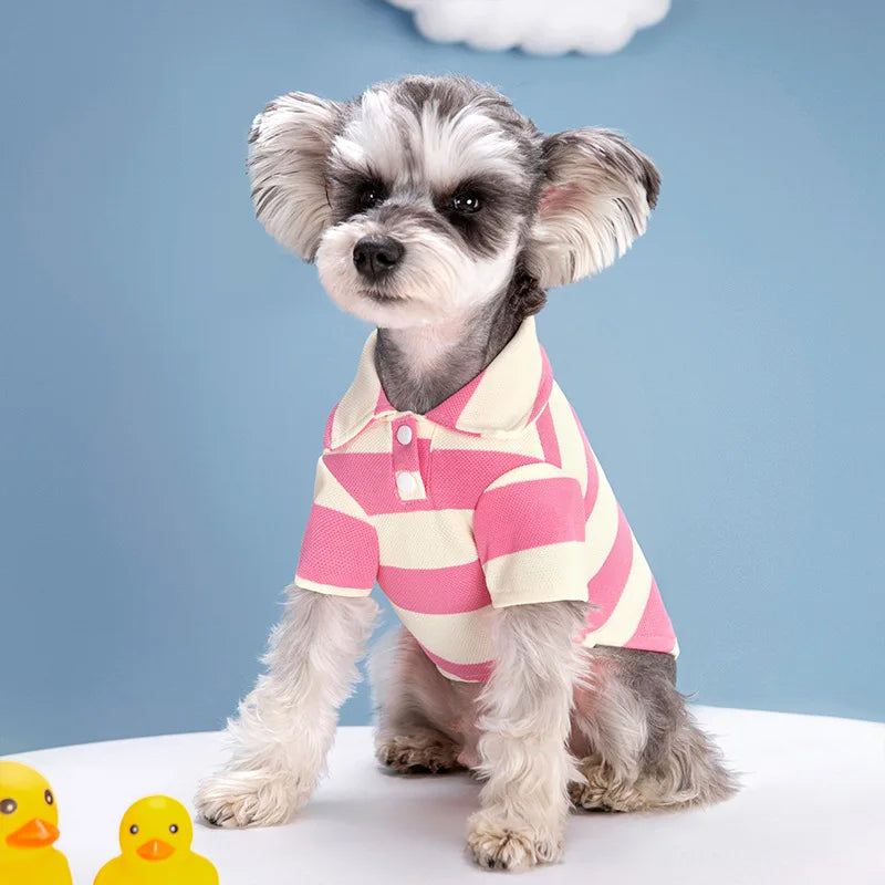 Pet Dog Polo Shirt Summer Casual Wear-4