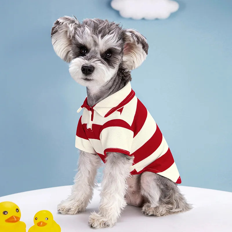 Pet Dog Polo Shirt Summer Casual Wear-5