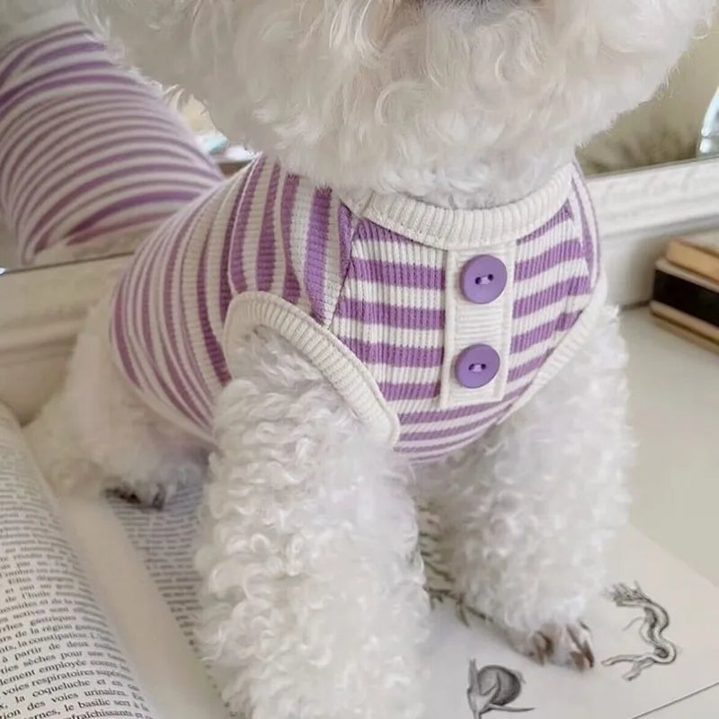 Summer Floral Dog Vest Cute Puppy T-Shirt-7