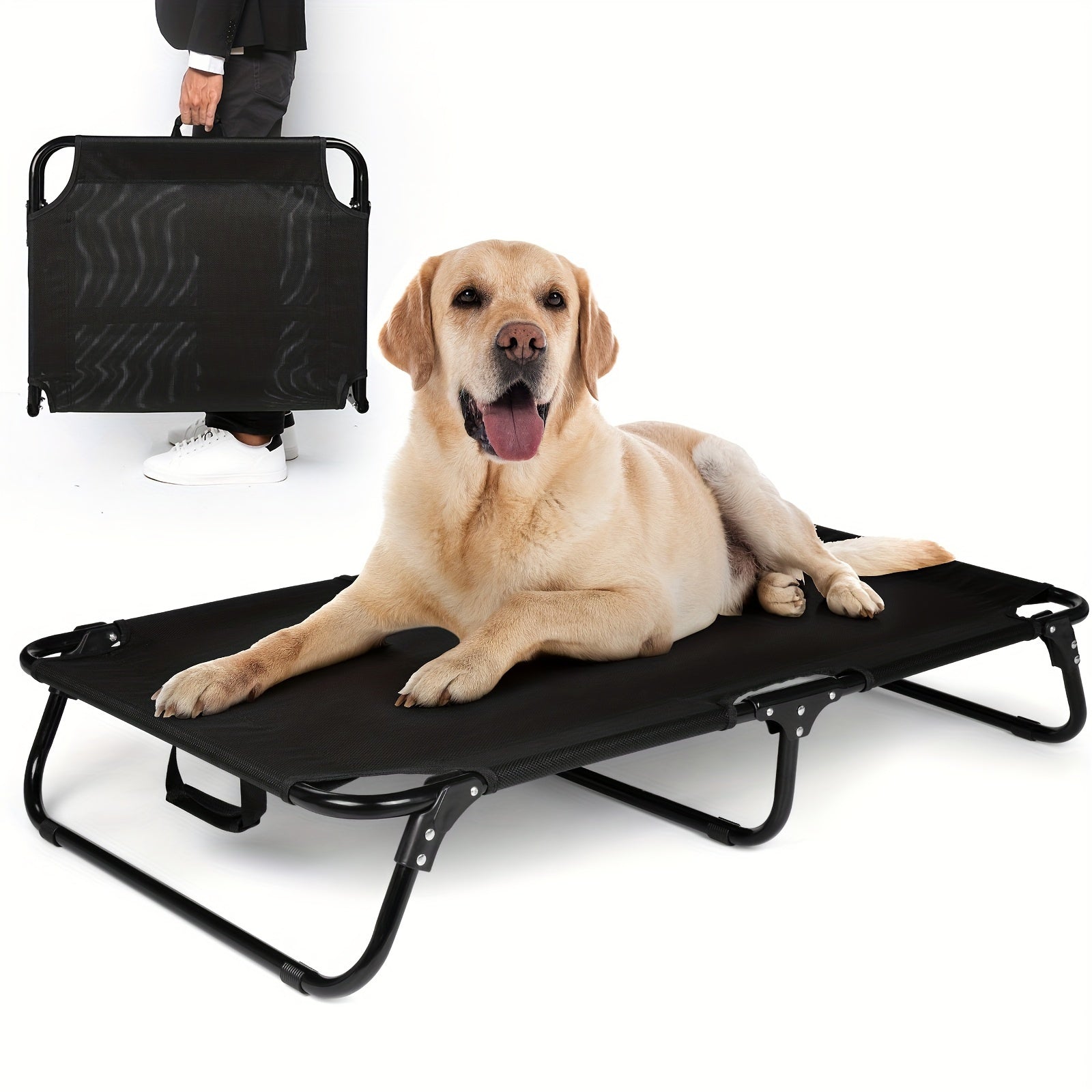 NNETM Cooling Dog Bed with Washable and Foldable-1
