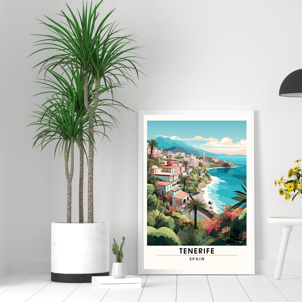 Affiche Tenerife | impression de voyage Tenerife | Impression Tenerife | Affiche Espagne | Affiche de voyage-1