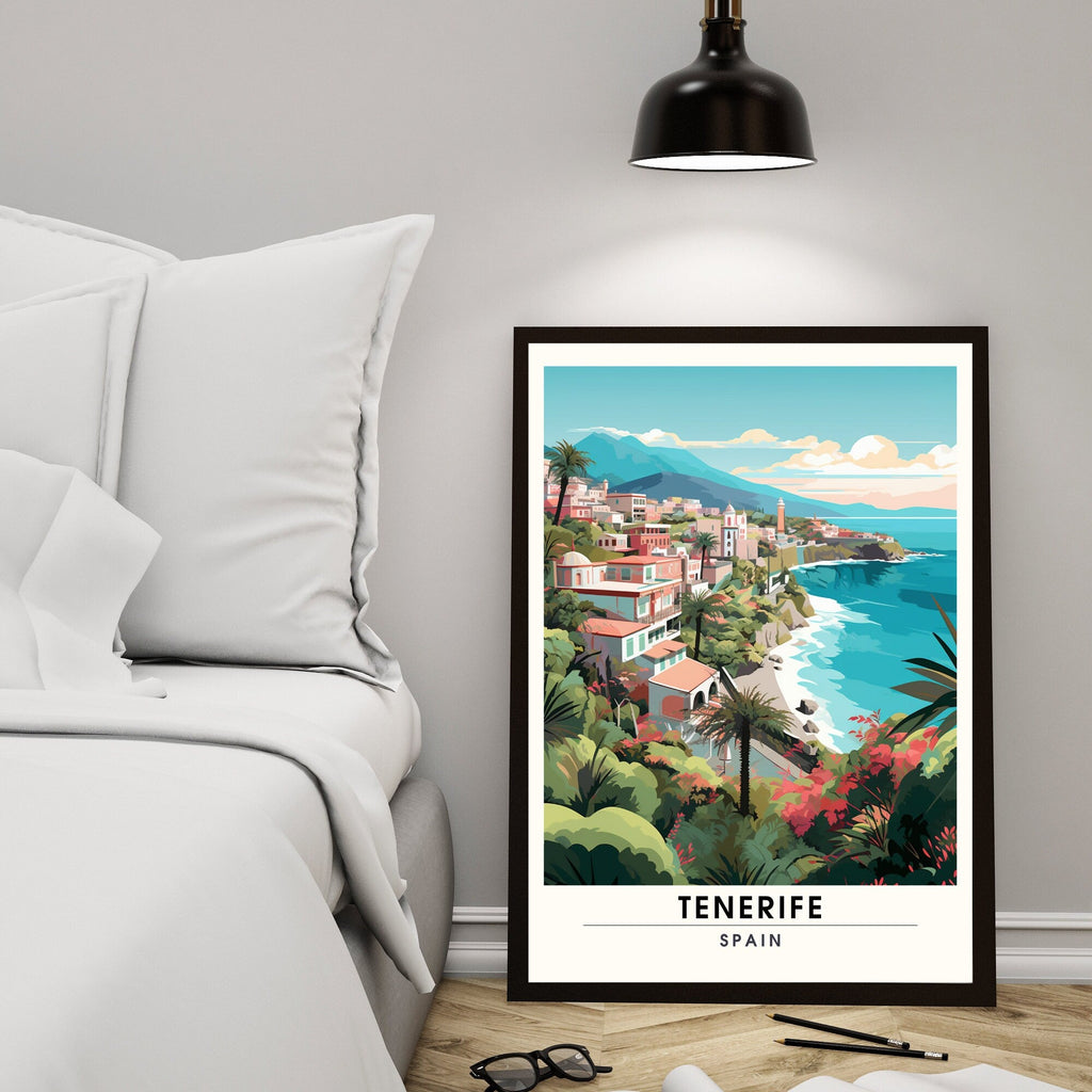 Affiche Tenerife | impression de voyage Tenerife | Impression Tenerife | Affiche Espagne | Affiche de voyage-4