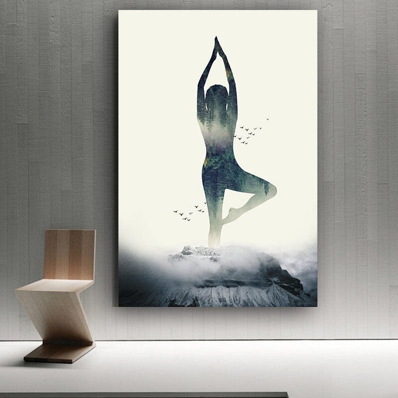 Poster Yoga Profi Stellungen · Fitness Dekoration · Bilder  · Deko Print ohne Rahmen-1