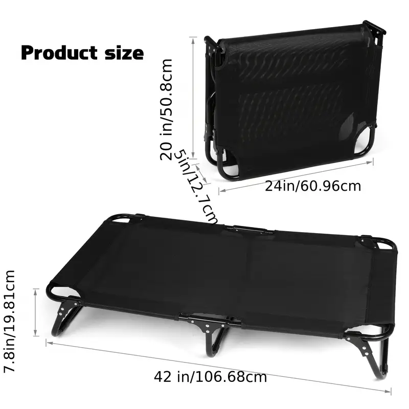 NNETM Cooling Dog Bed with Washable and Foldable-2