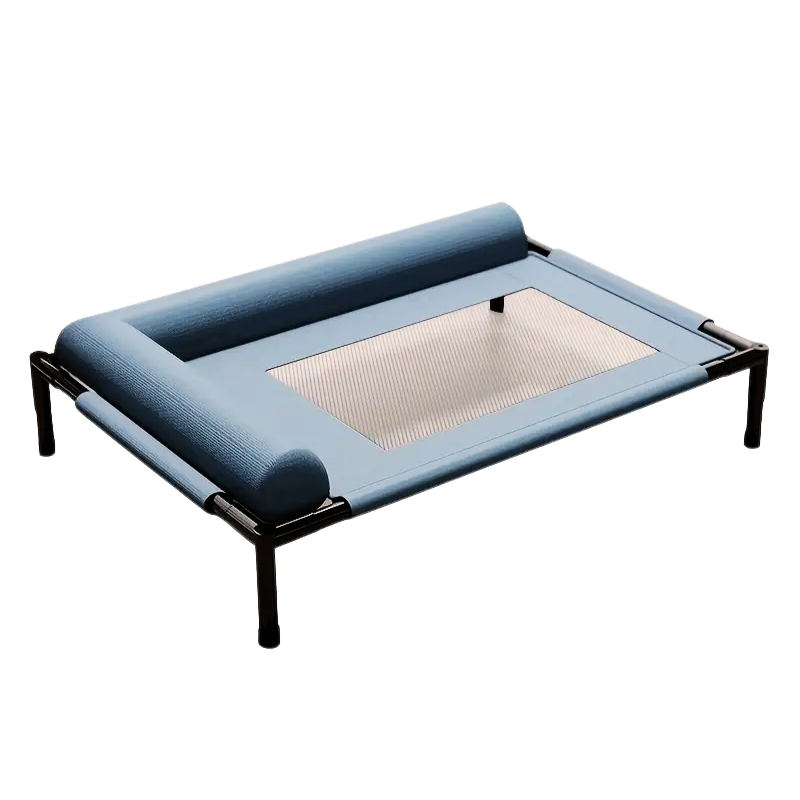 NNETM Cooling Raised Dog Bed with Pillow Support-0